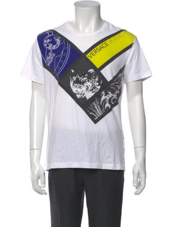 Versace Jeans Graphic Print Crew Neck T-Shirt