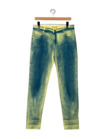 Versace Jeans Mid-Rise Straight Leg Jeans