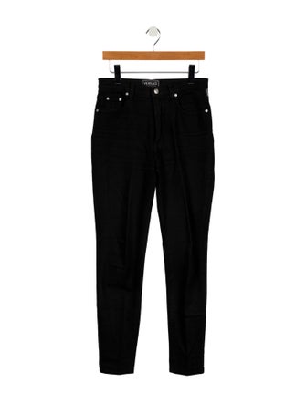 Versace Jeans Couture High-Rise Straight Leg Jeans