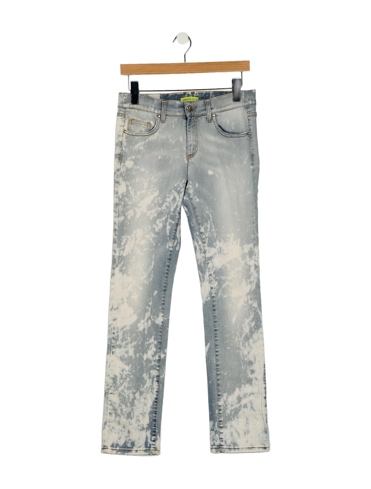 Versace Jeans Mid-Rise Straight Leg Jeans