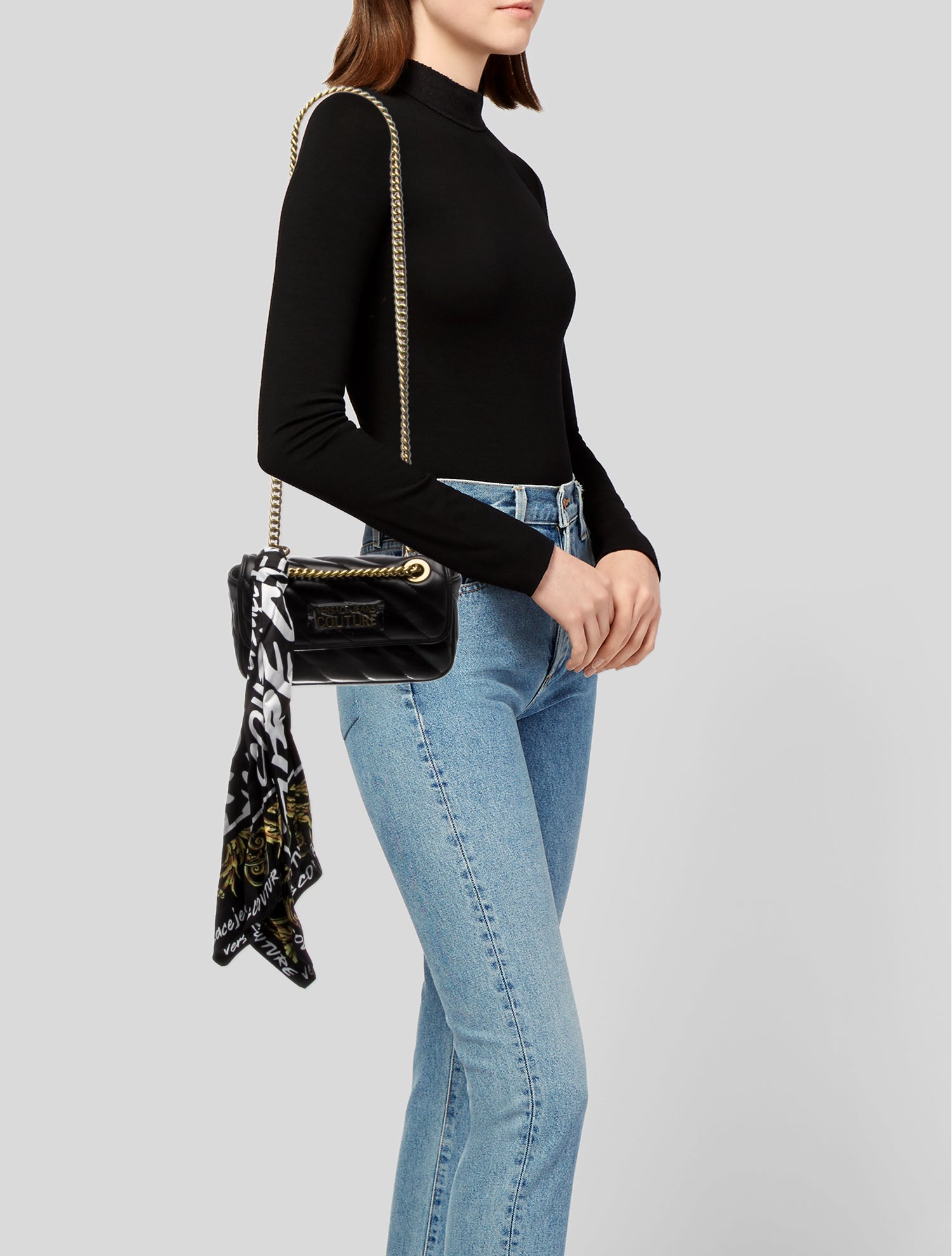 Versace Jeans Leather Shoulder Bag w/ Tags