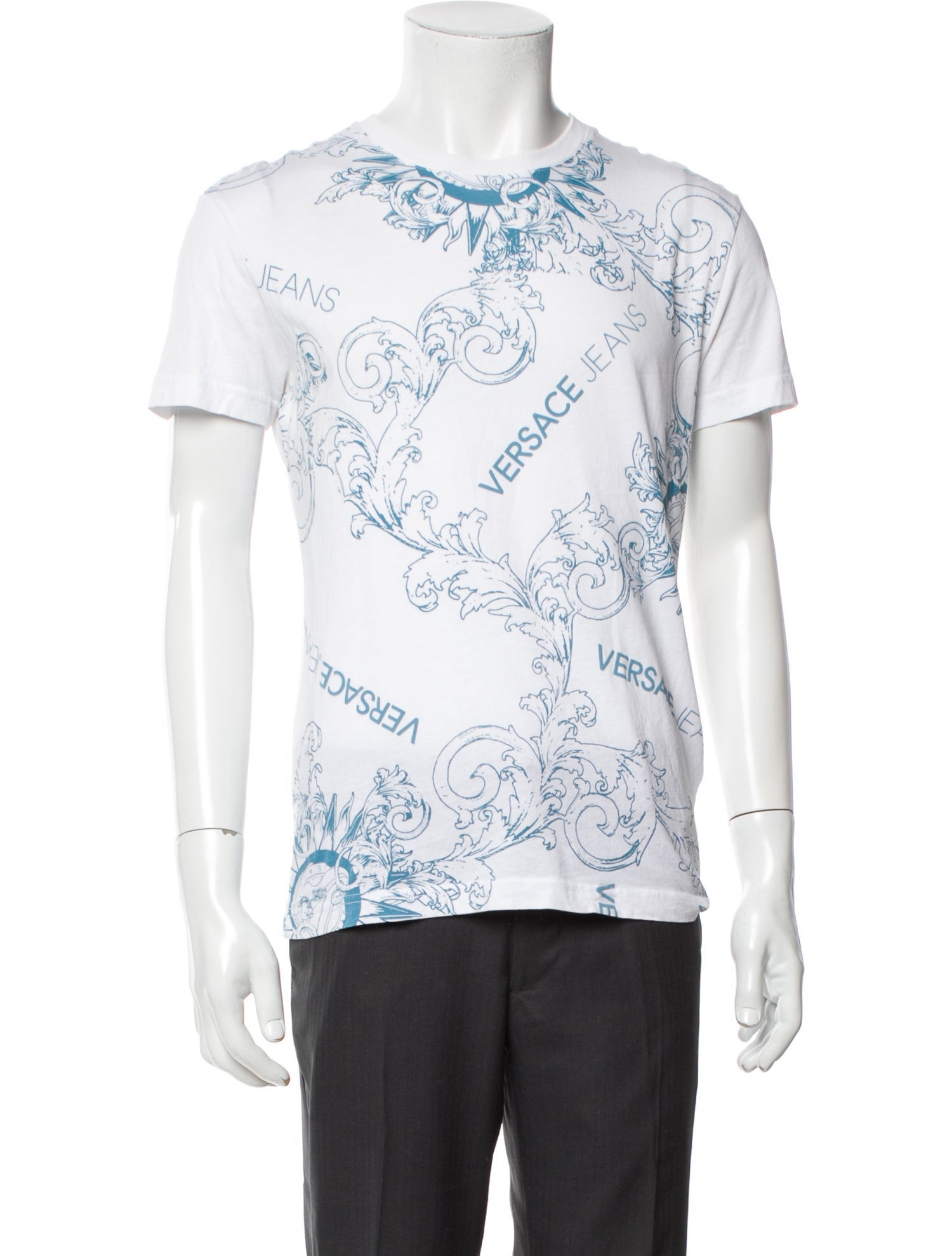 Versace Jeans Graphic Print Crew Neck T-Shirt