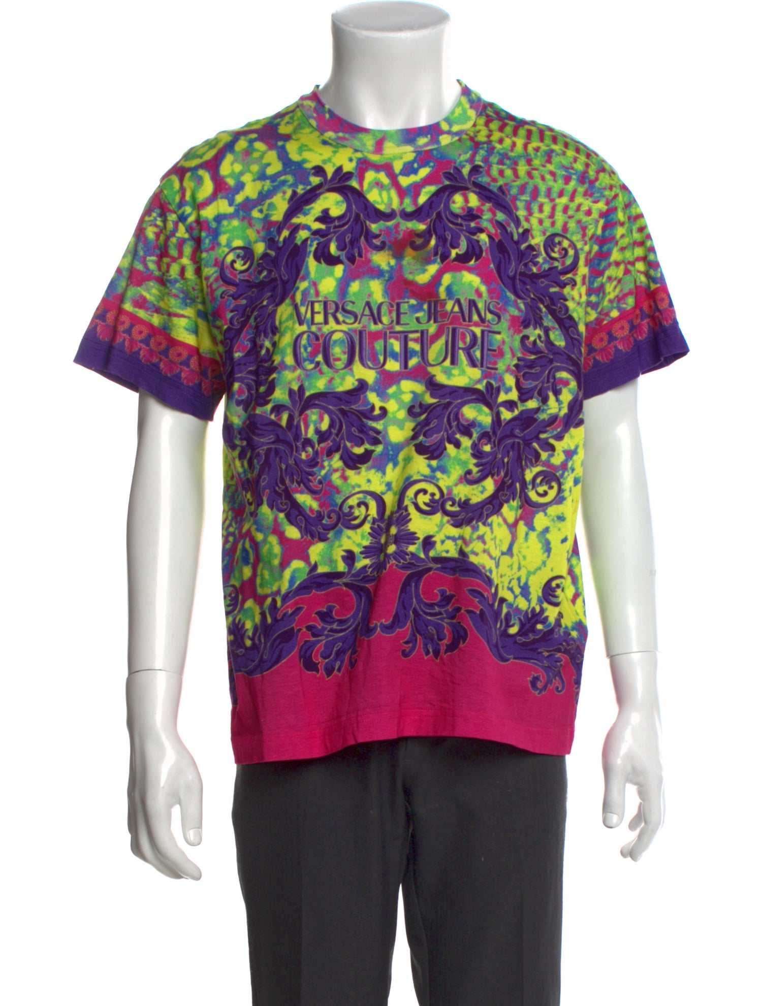 Versace Jeans Printed Crew Neck T-Shirt