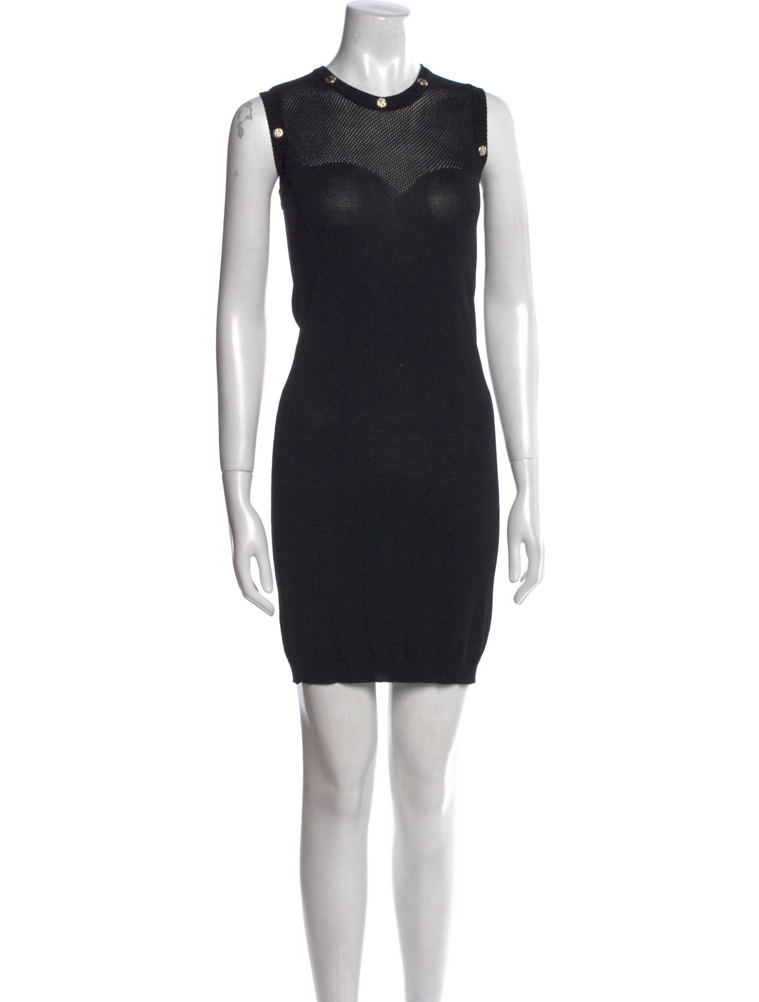 Versace Jeans Crew Neck Knee-Length Dress