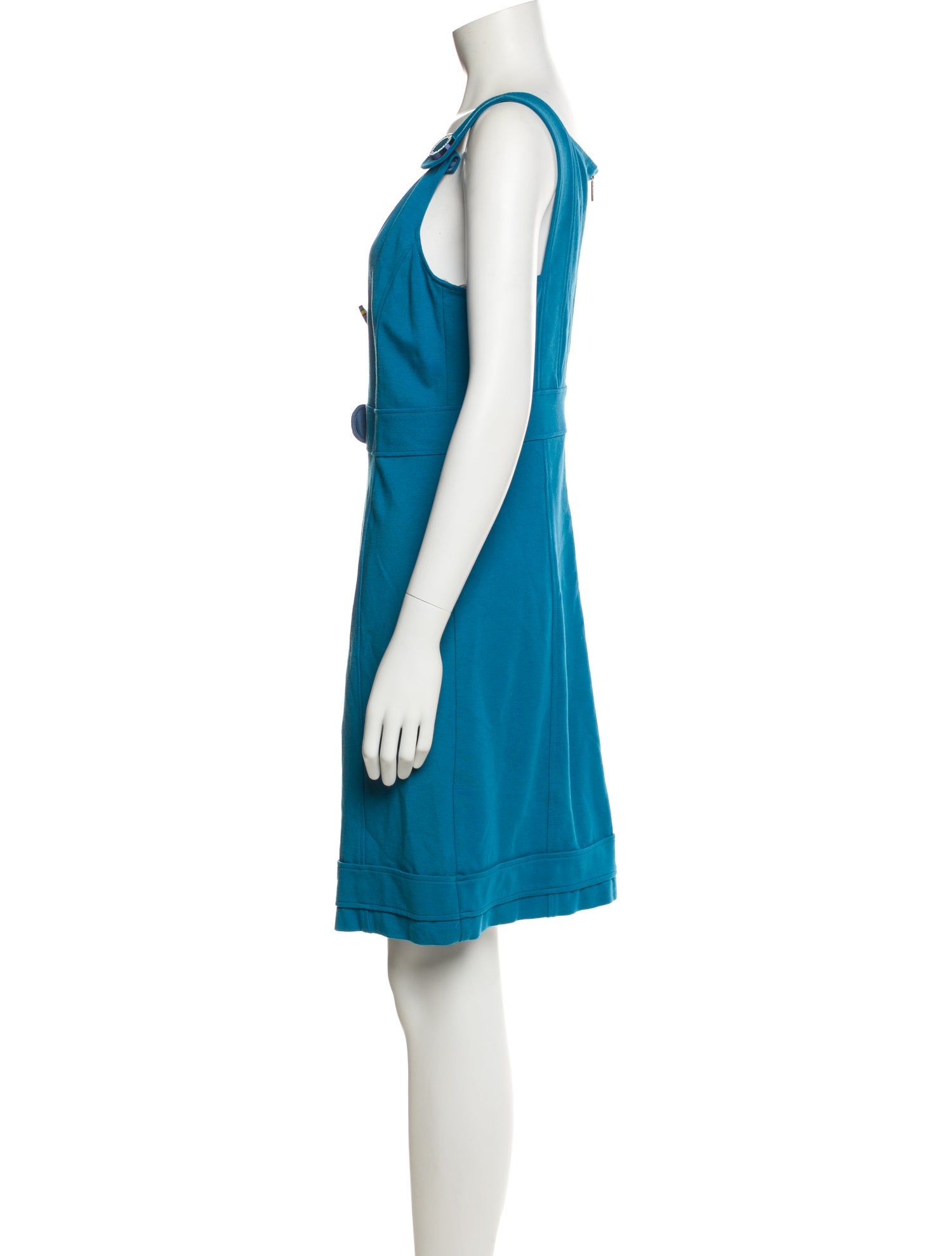 Versace Jeans Scoop Neck Mini Dress