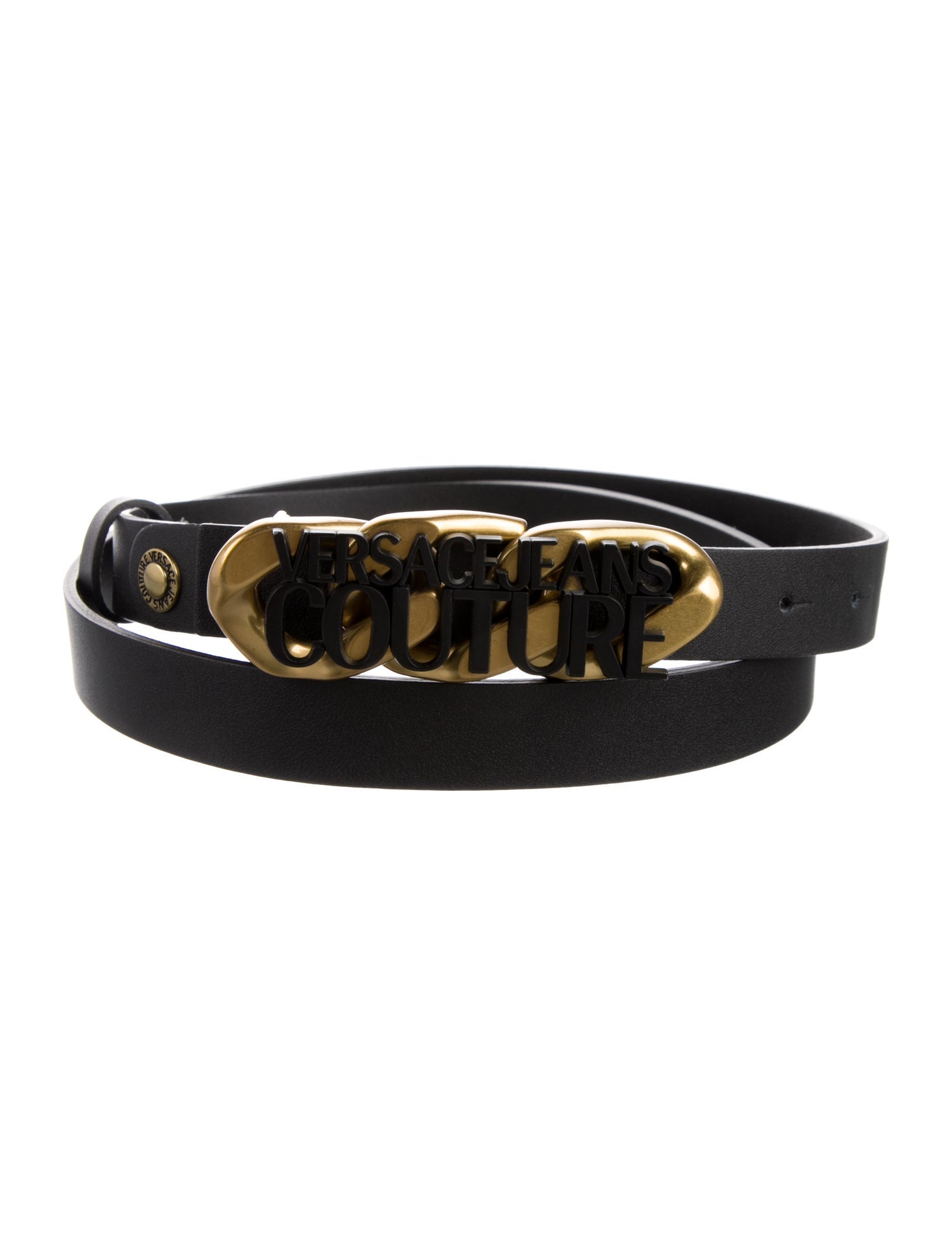 Versace Jeans Skinny Leather Belt