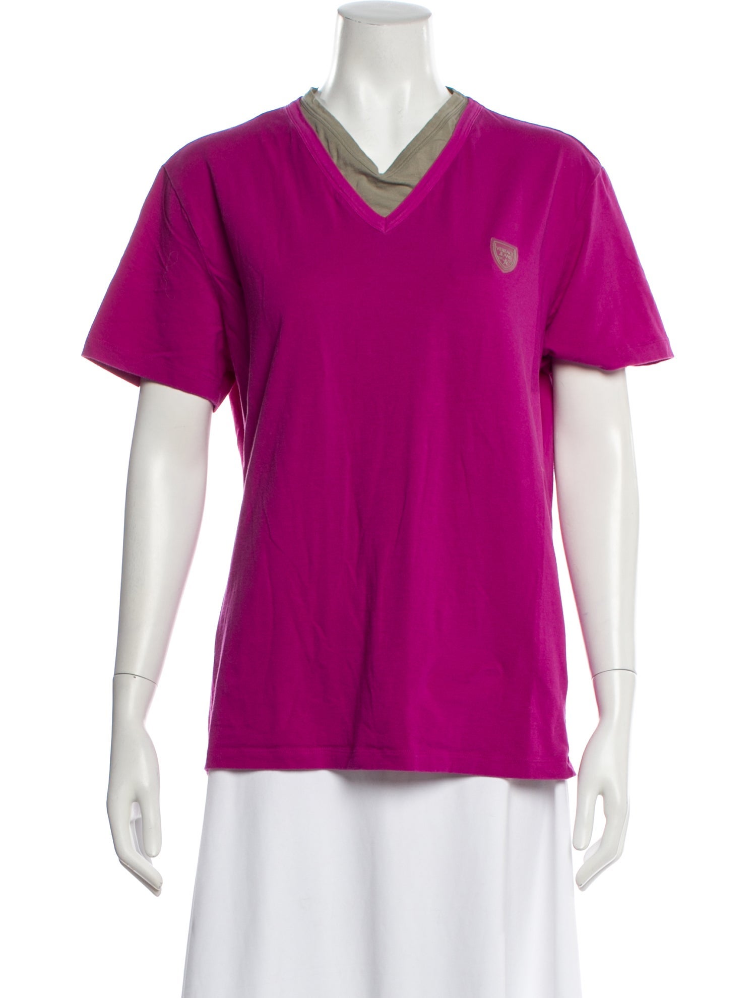 Versace Jeans V-Neck Short Sleeve T-Shirt