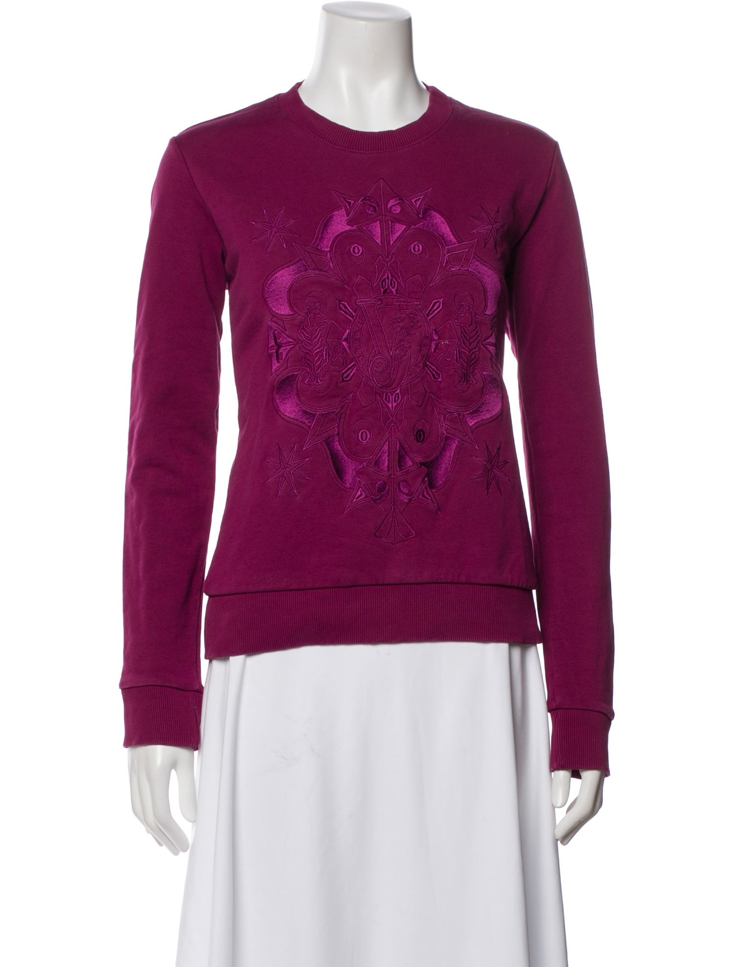 Versace Jeans Graphic Print Crew Neck Sweatshirt