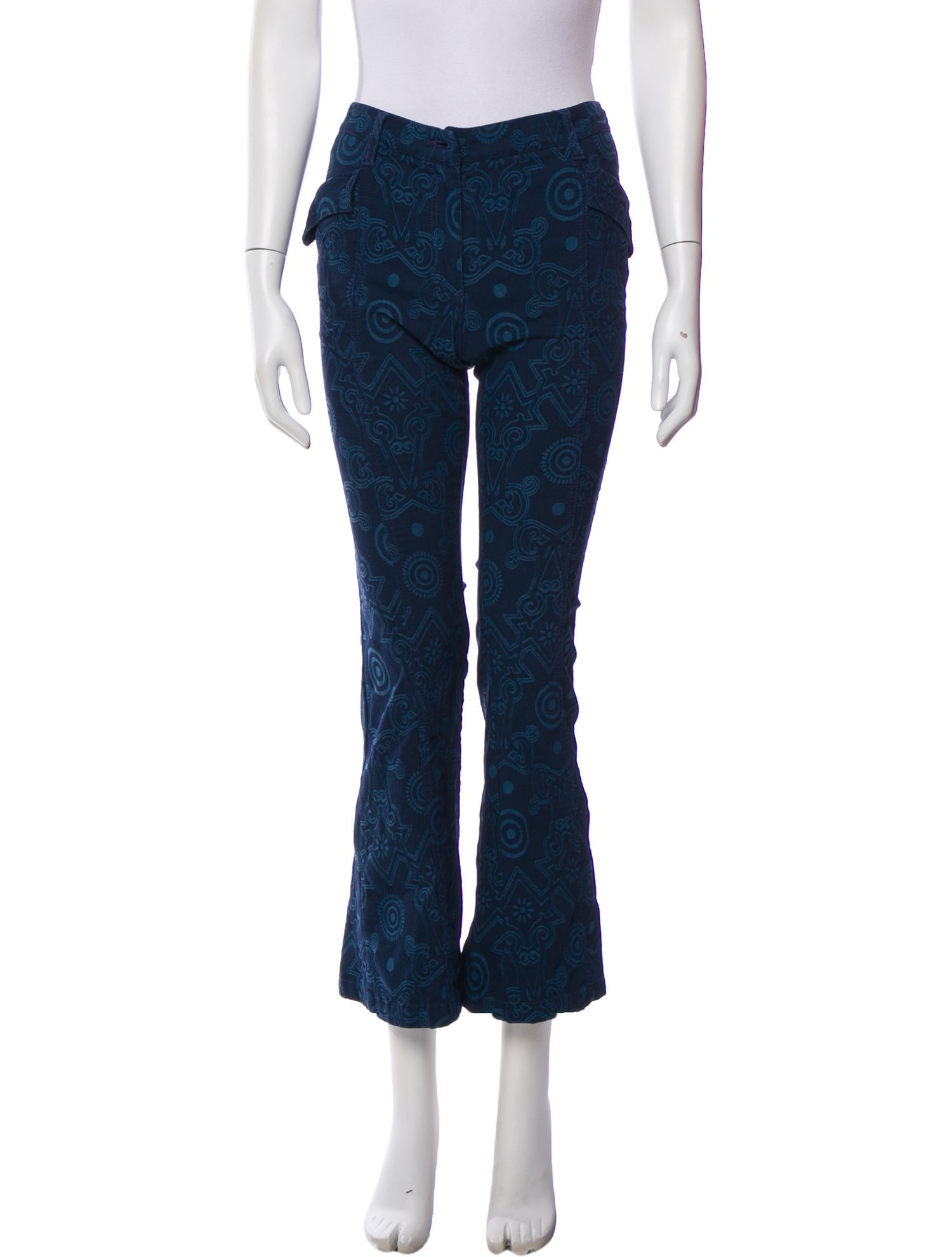 Versace Jeans Printed Wide Leg Pants