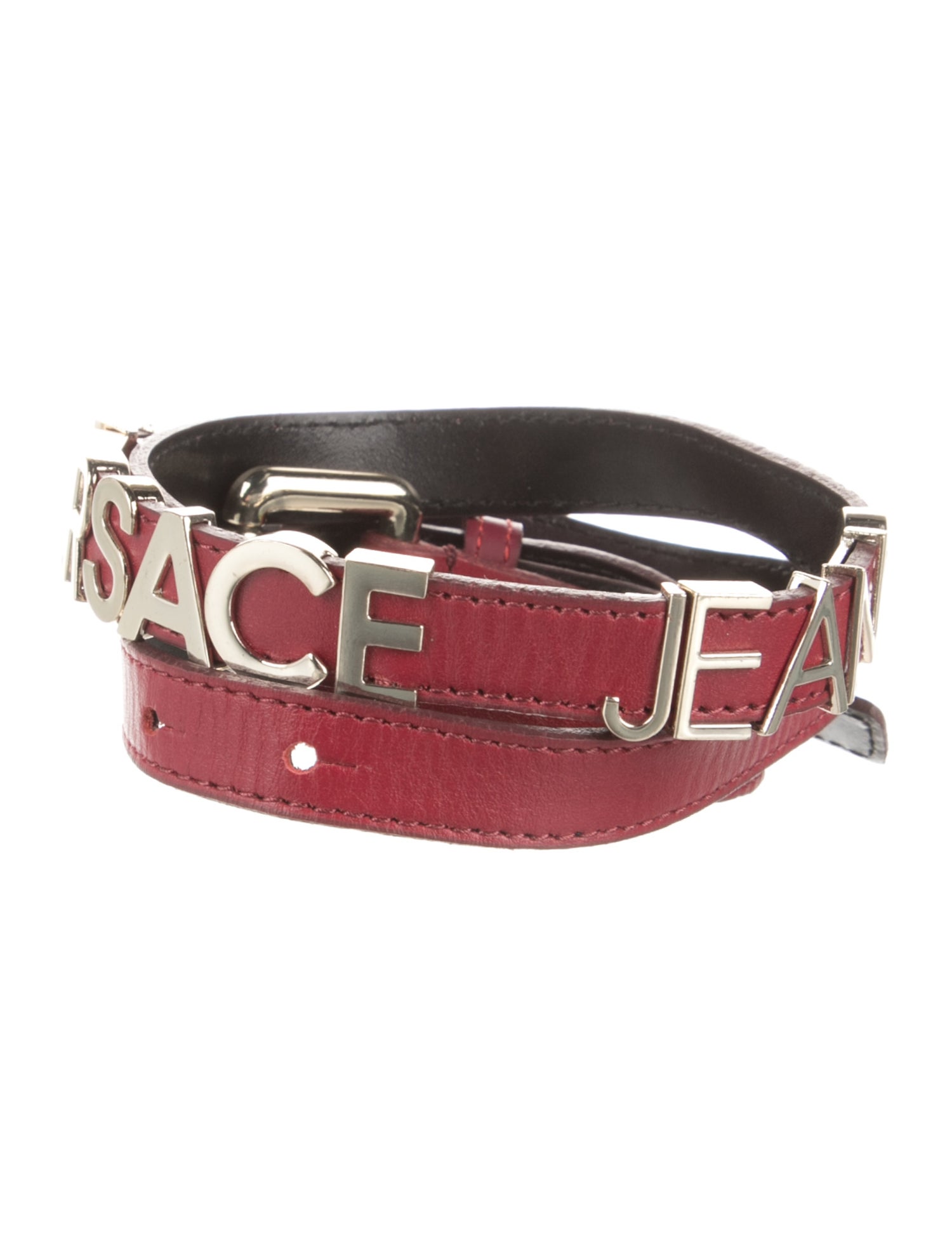 Versace Jeans Skinny Leather Belt