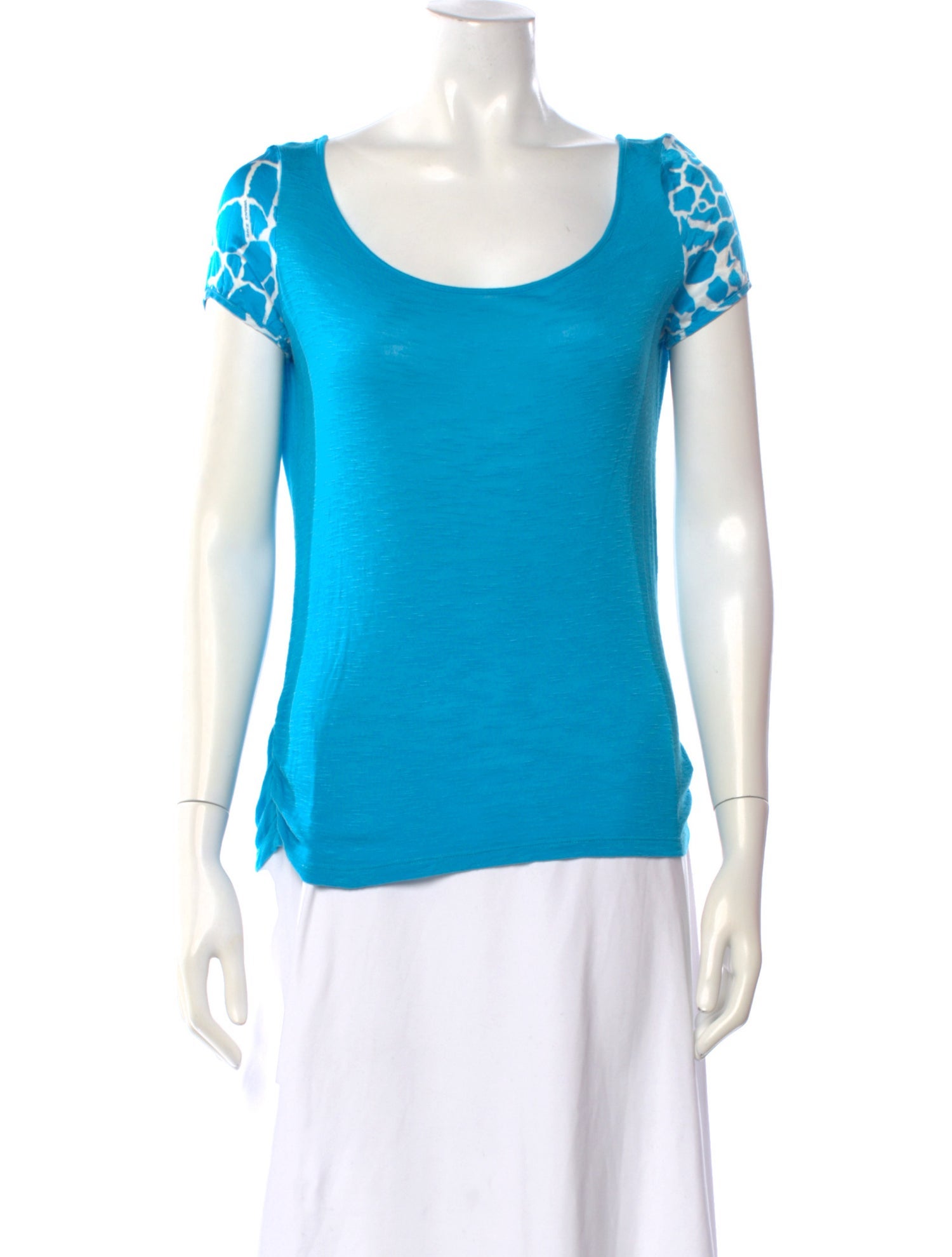 Versace Jeans Patterned Scoop Neck T-Shirt