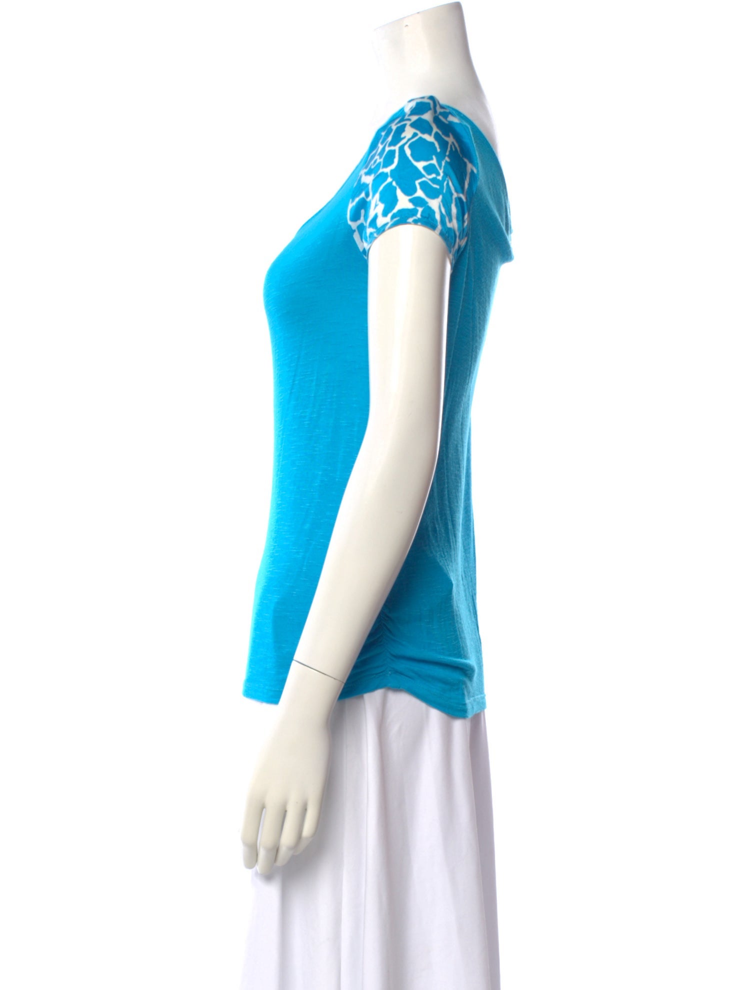 Versace Jeans Patterned Scoop Neck T-Shirt