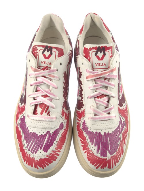 Veja x Marni Leather Colorblock Pattern Sneakers