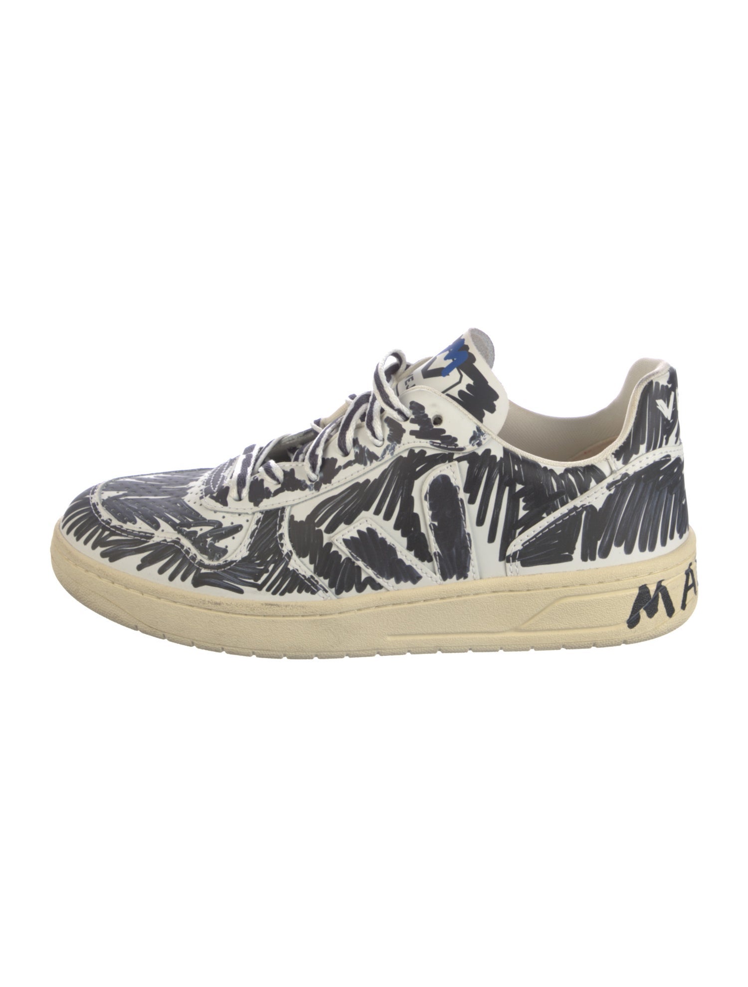Veja x Marni Leather Printed Sneakers