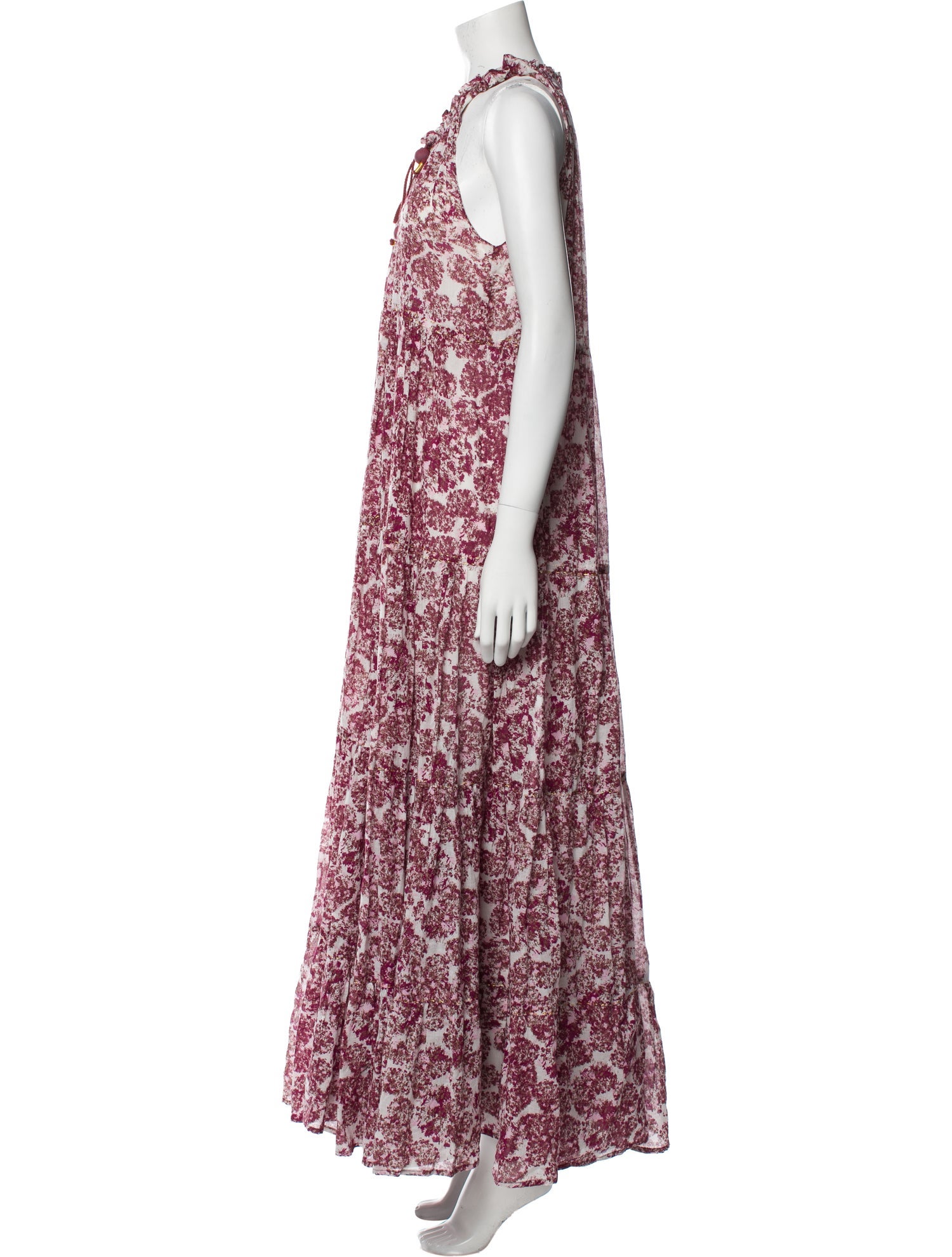 Yvonne Koné Floral Print Long Dress