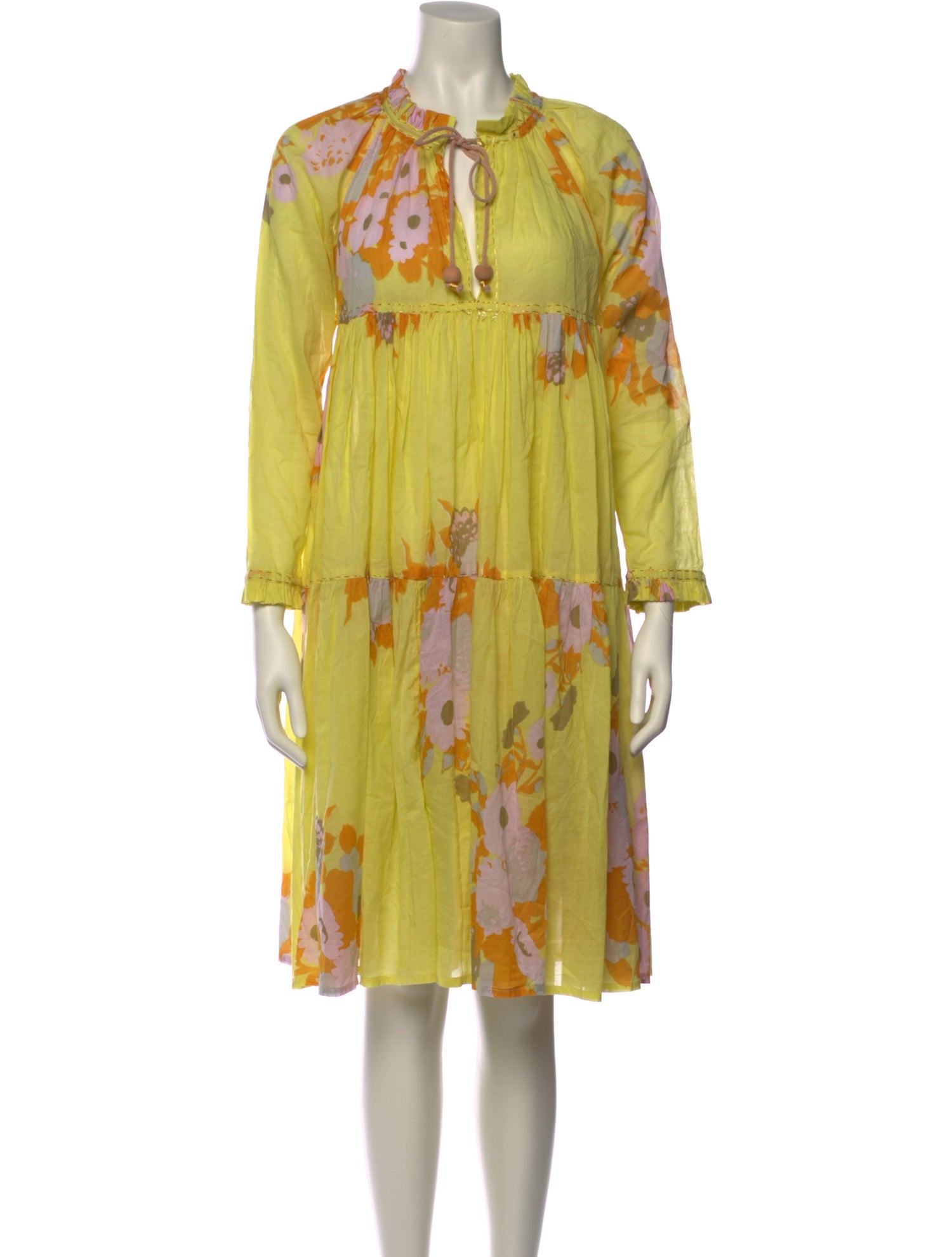 Yvonne Koné Floral Print Knee-Length Dress