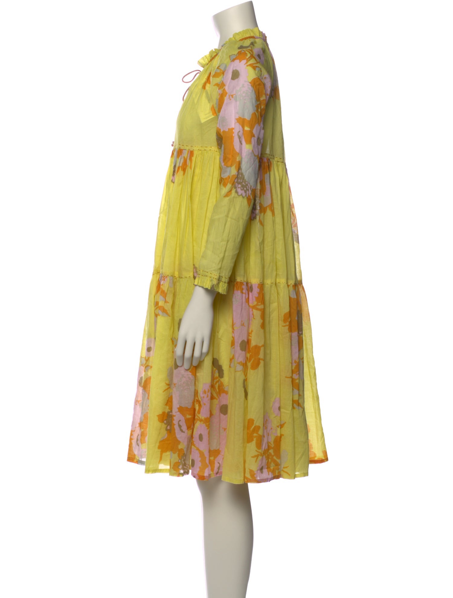 Yvonne Koné Floral Print Knee-Length Dress