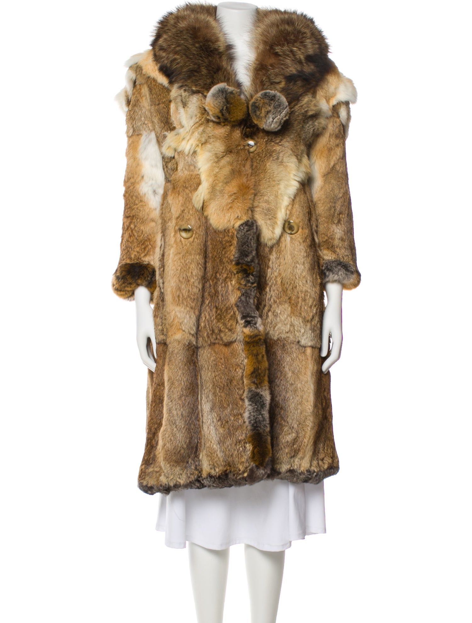 Victor Sacks Coyote Faux Fur Coat