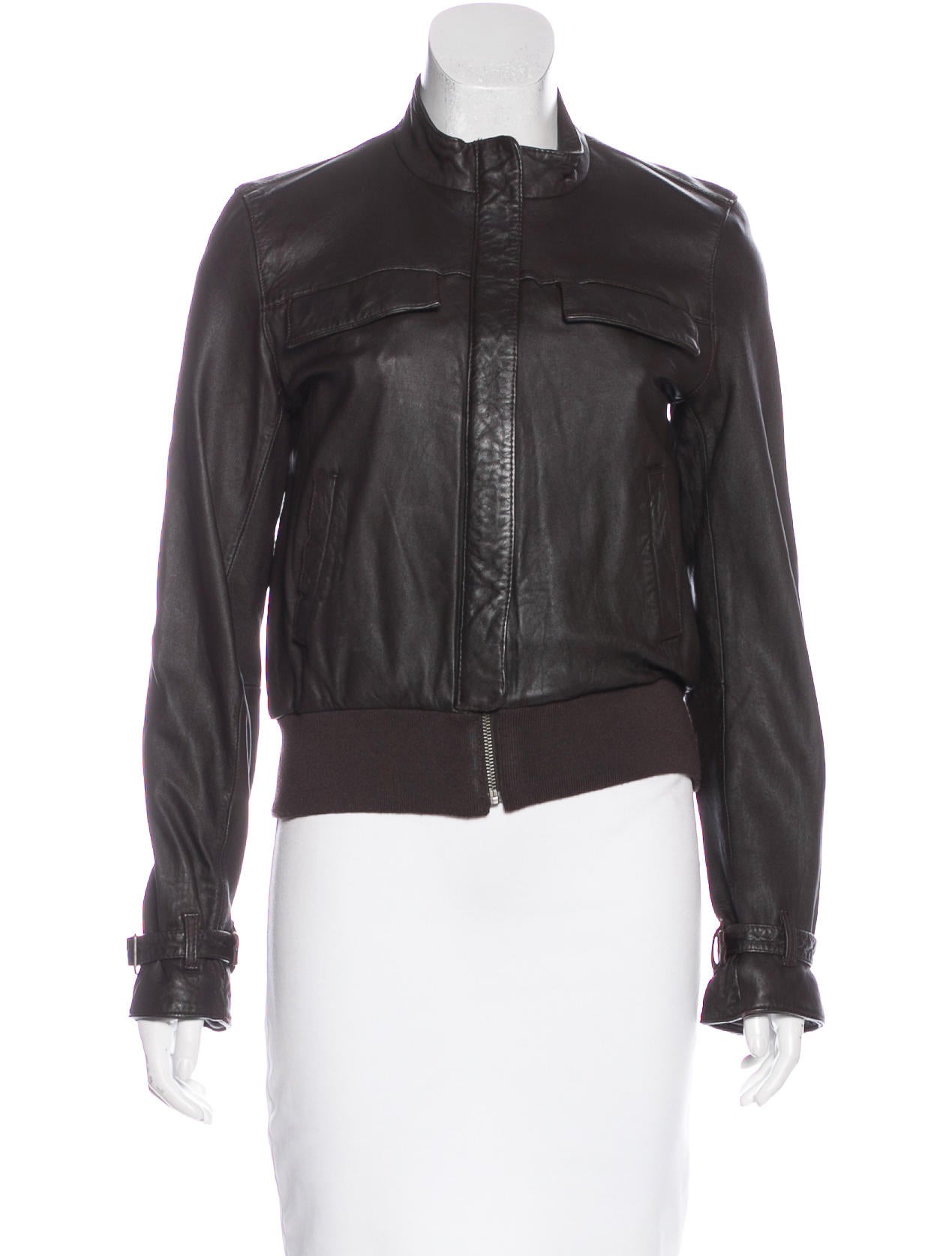 vera wang leather jacket