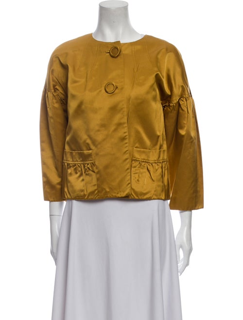 Vera Wang Lavender Label Silk Evening Jacket Gold