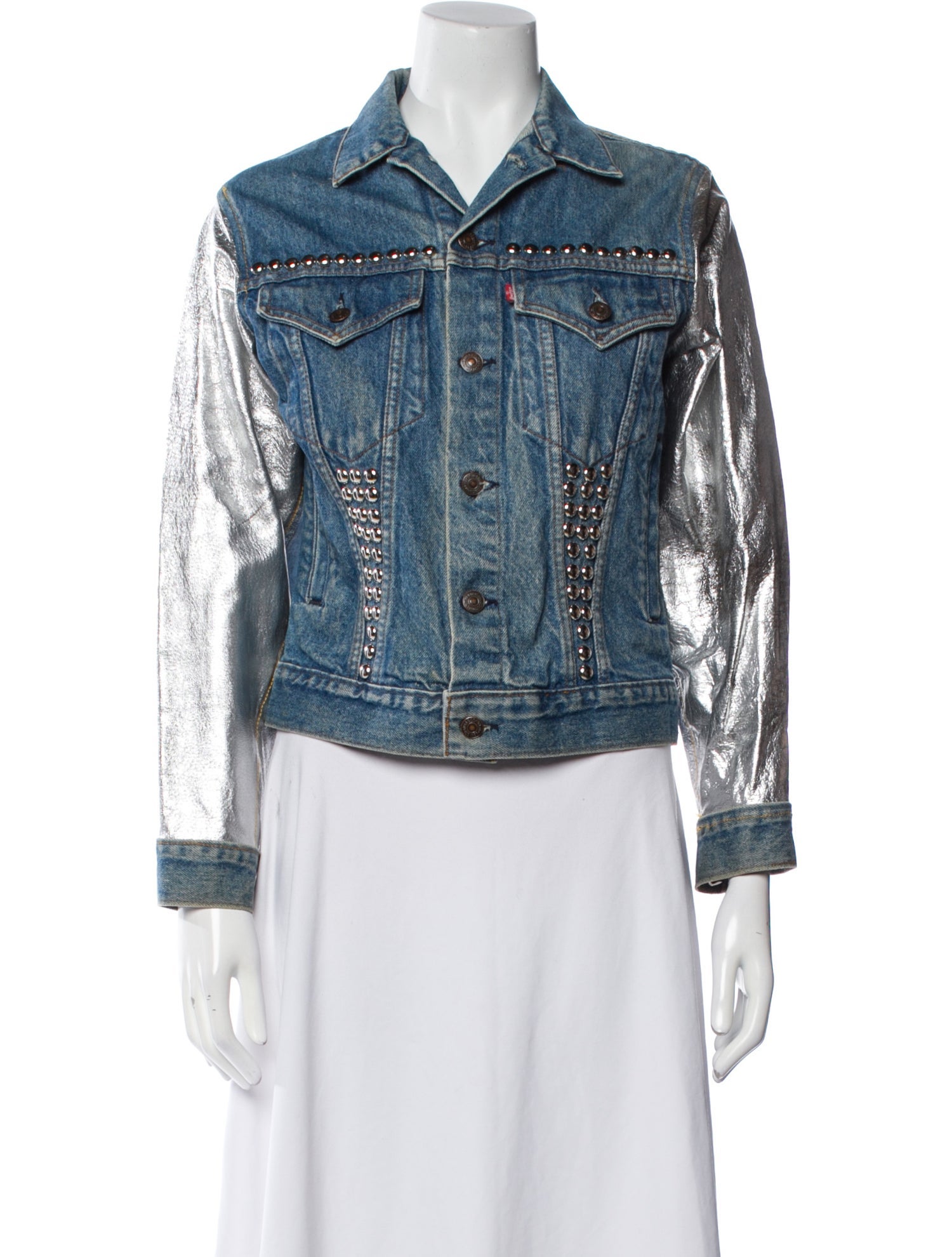 Vintage Levi's Colorblock Pattern Denim Jacket