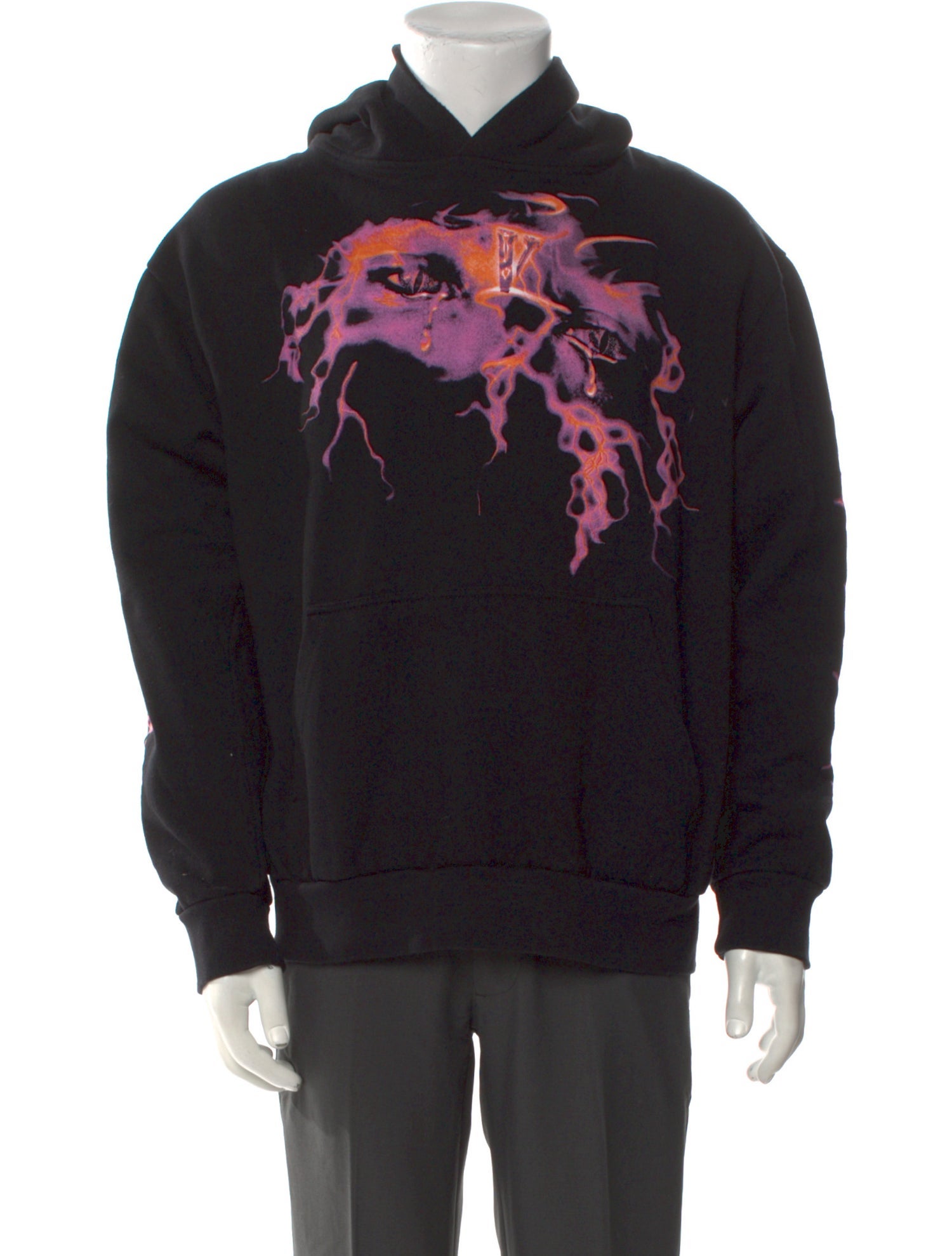 Vlone x Never Broke Again Graphic Print Mock Neck Hoodie