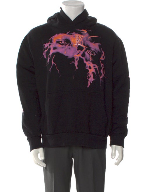 Vlone x Never Broke Again Graphic Print Mock Neck Hoodie