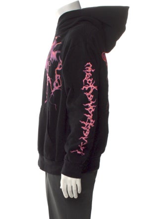 Vlone x Never Broke Again Graphic Print Mock Neck Hoodie