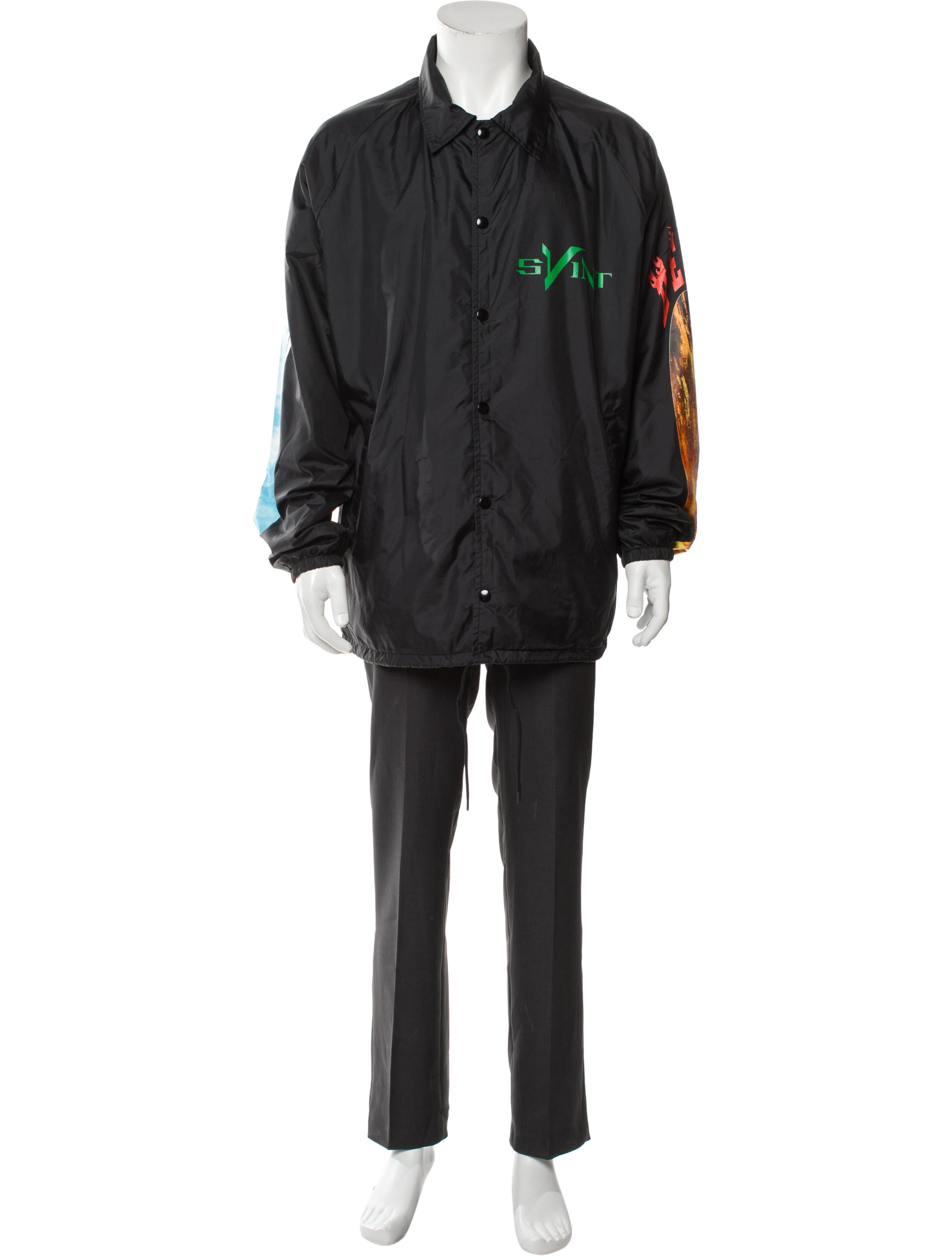 Vlone x Saint Michaels Graphic Print Parka