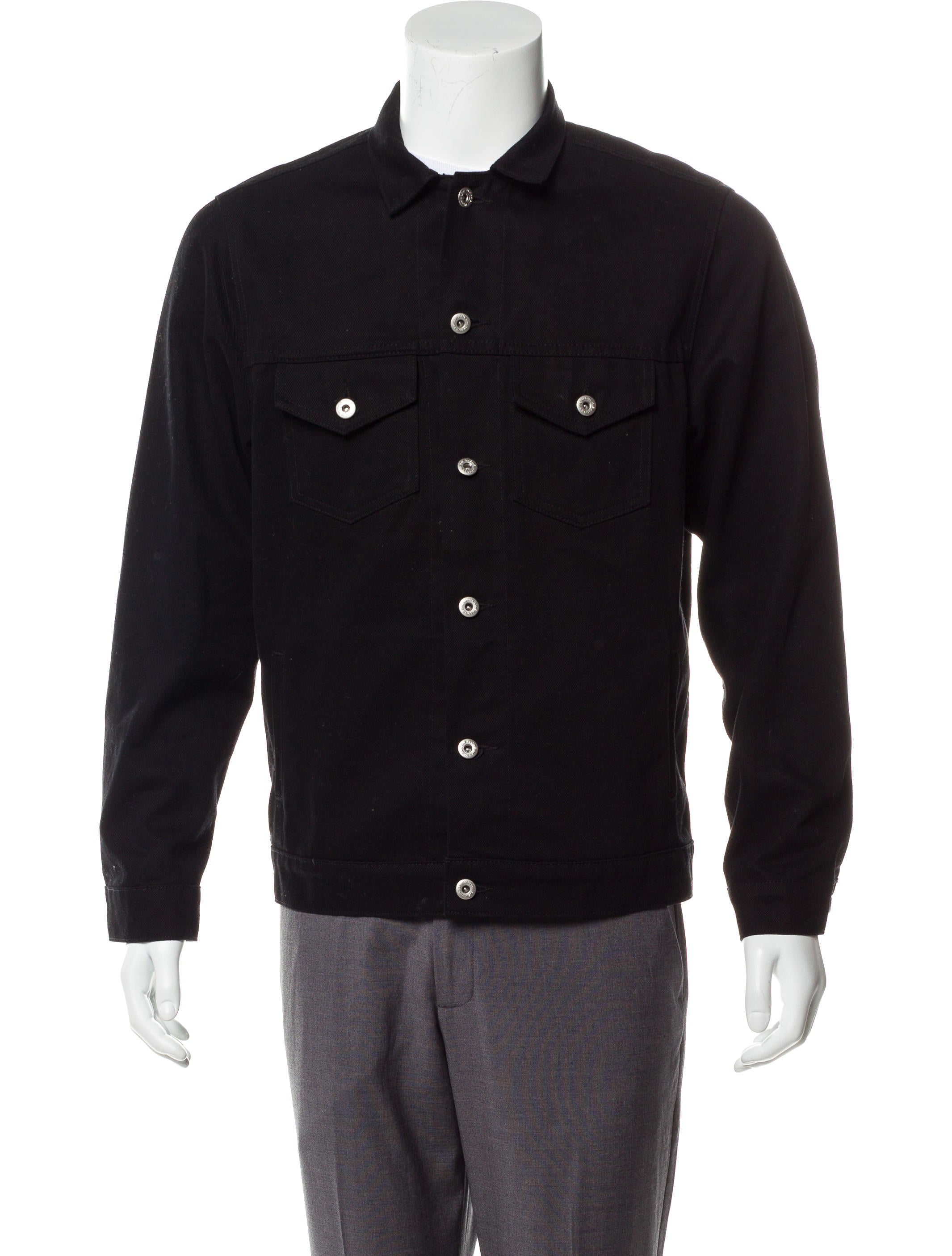 black playboy jean jacket