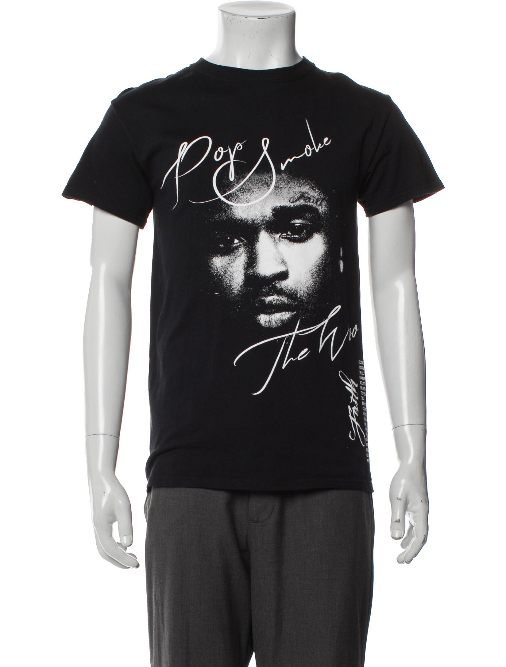 Vlone x Pop Smoke Graphic Print T-Shirt