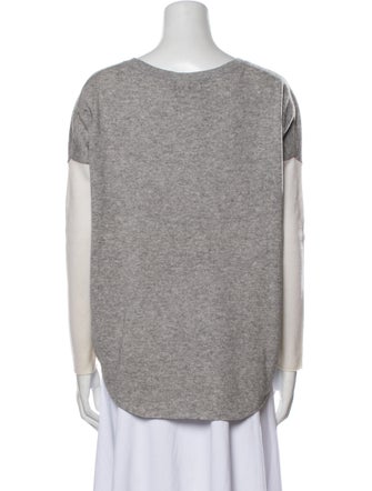 Vince Wool Colorblock Pattern Sweater