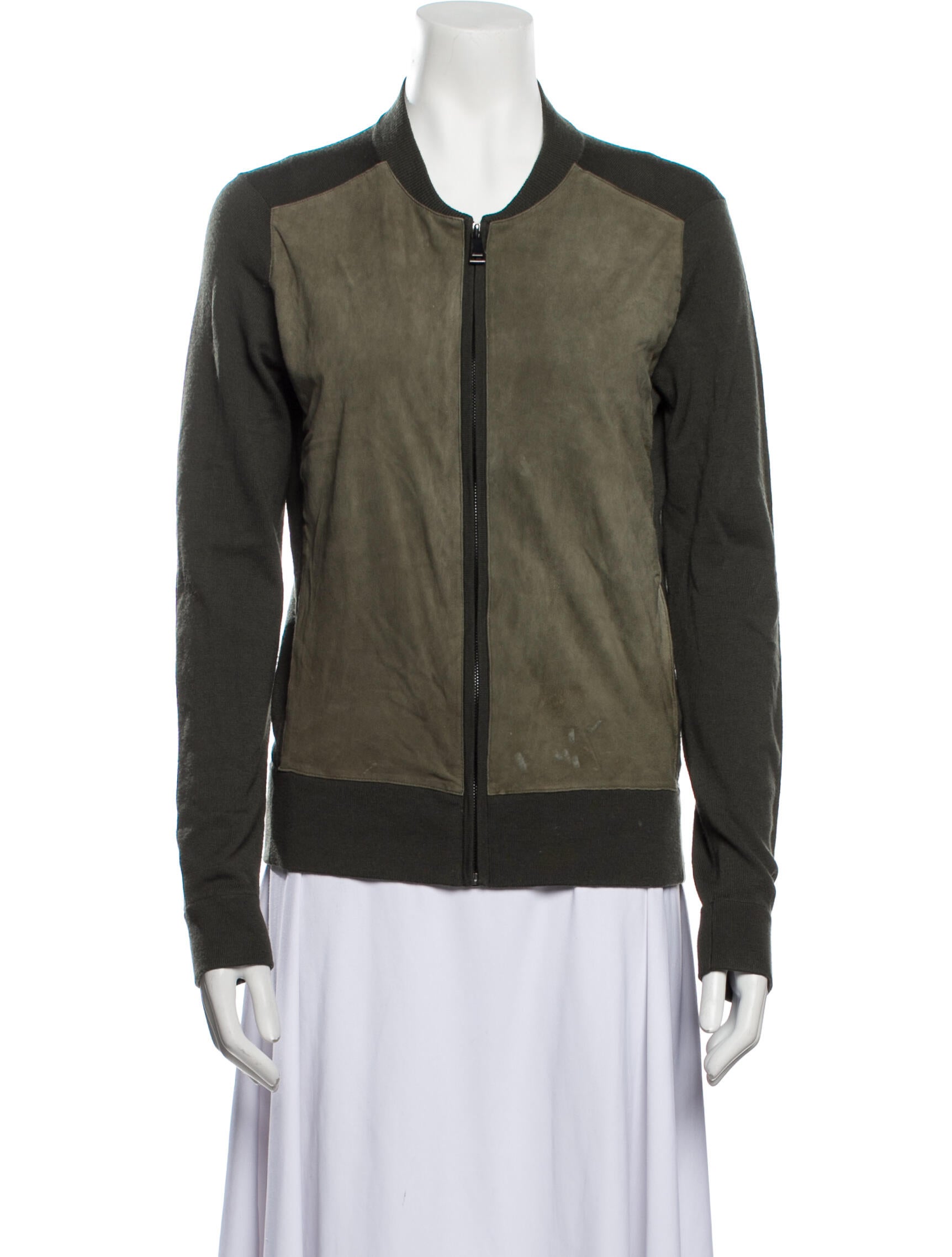 Vince Wool Colorblock Pattern Sweater