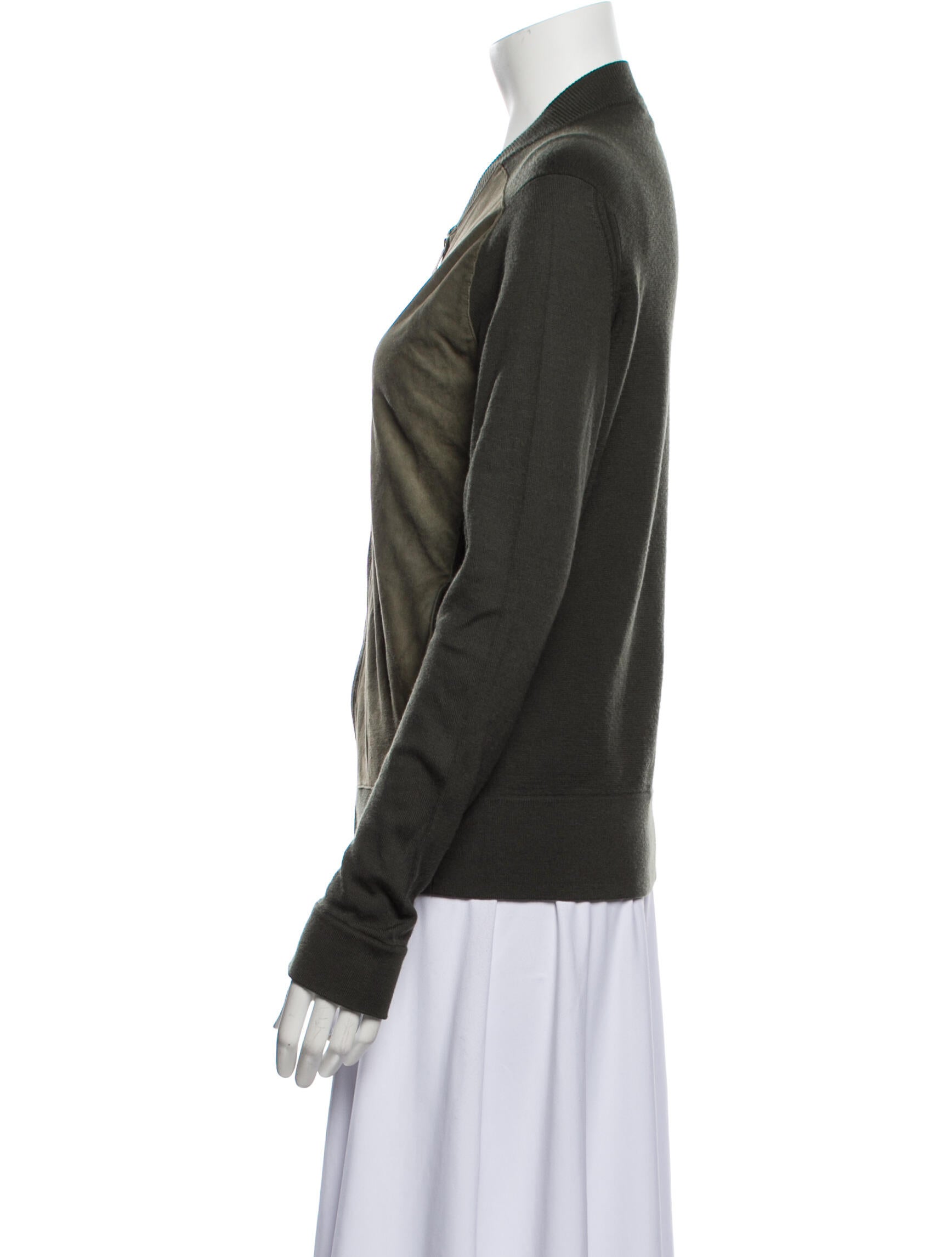 Vince Wool Colorblock Pattern Sweater