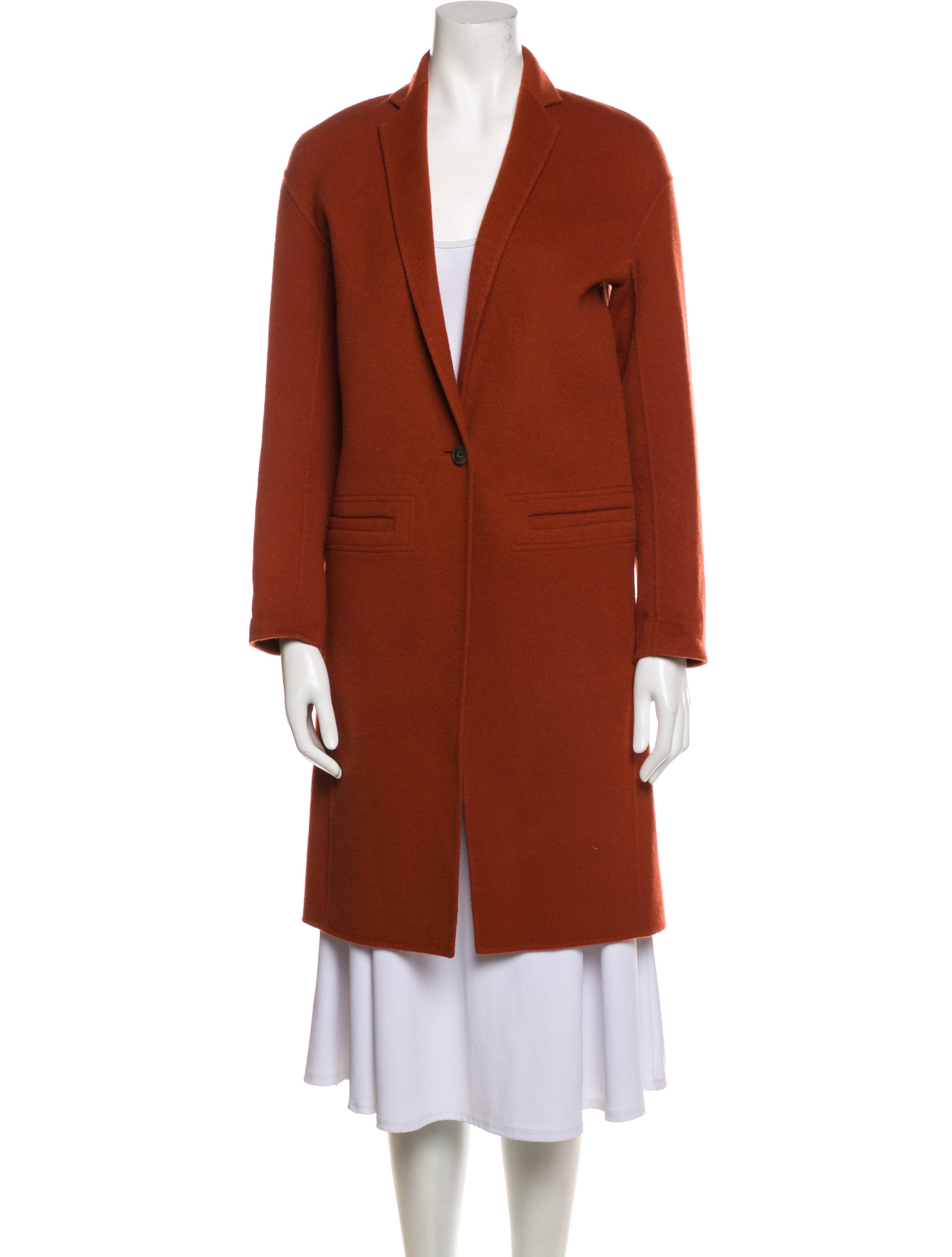 Vince Coat Orange Coats, Clothing WVN202796 The RealReal