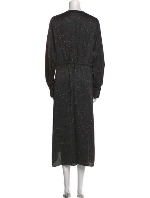 Vince Polka Dot Print Long Dress