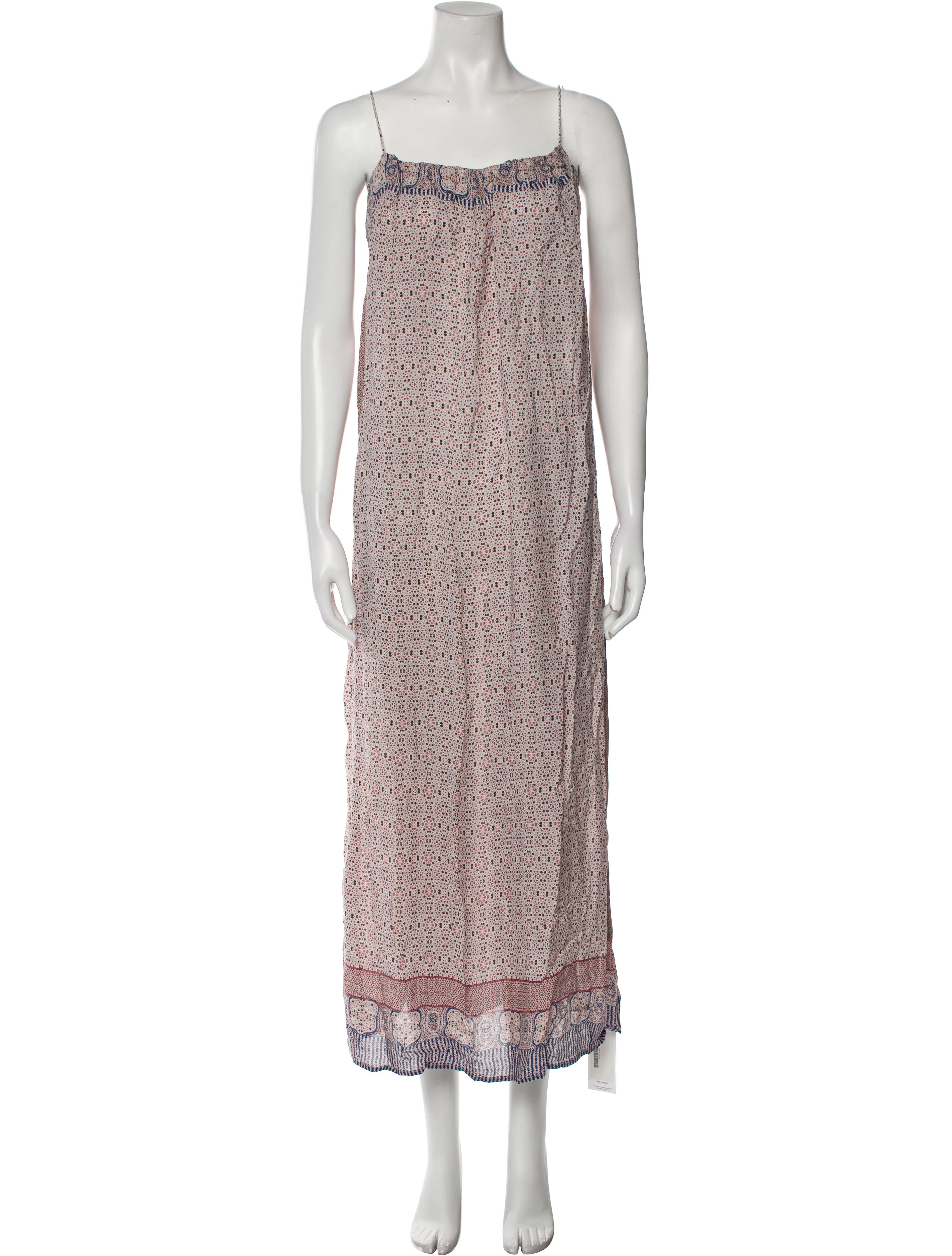 Vince Silk Midi Length Dress Neutrals Dresses, Clothing WVN234592