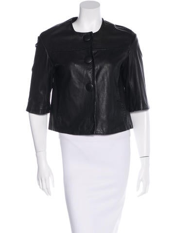 Vince Leather Short Sleeve jacket