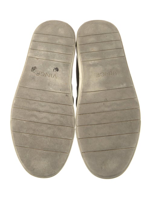 Vince Canvas Leather Trim Embellishment Sneakers