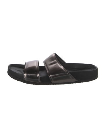 VINCE Sandals Patent Leather Slides 10