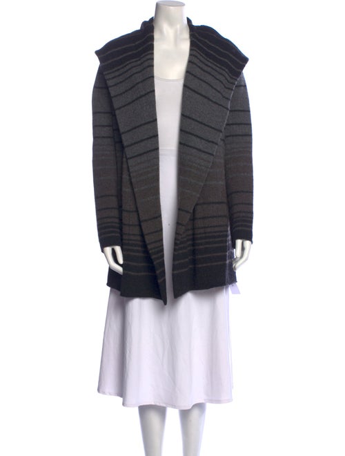 Vince Striped Open Front Sweater