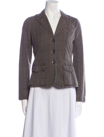 Vince Plaid Print Blazer