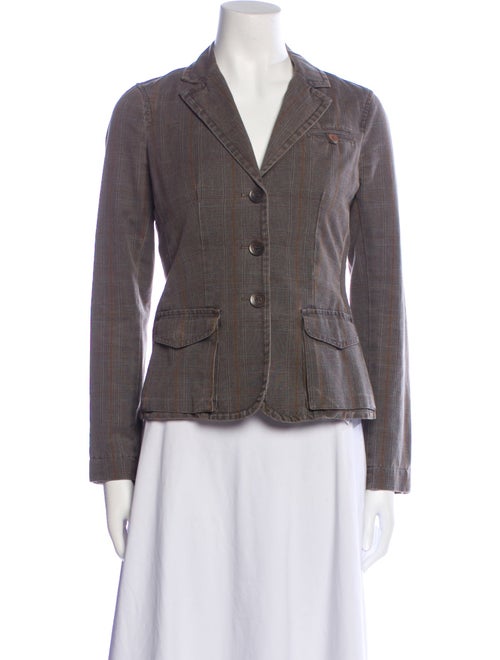 Vince Plaid Print Blazer