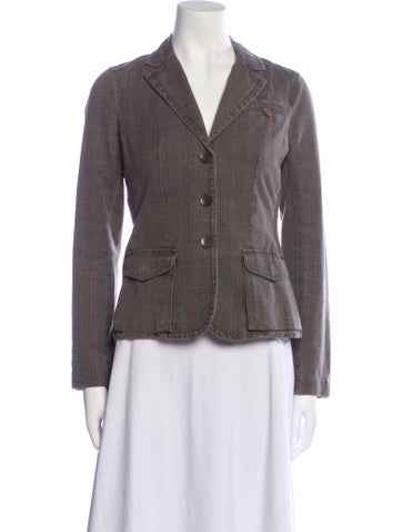 Vince Jackets Plaid Print Blazer US 4 | S