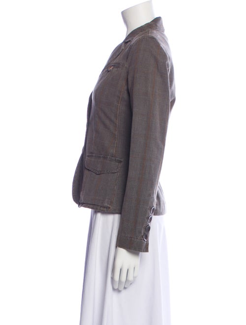 Vince Plaid Print Blazer