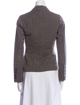 Vince Plaid Print Blazer