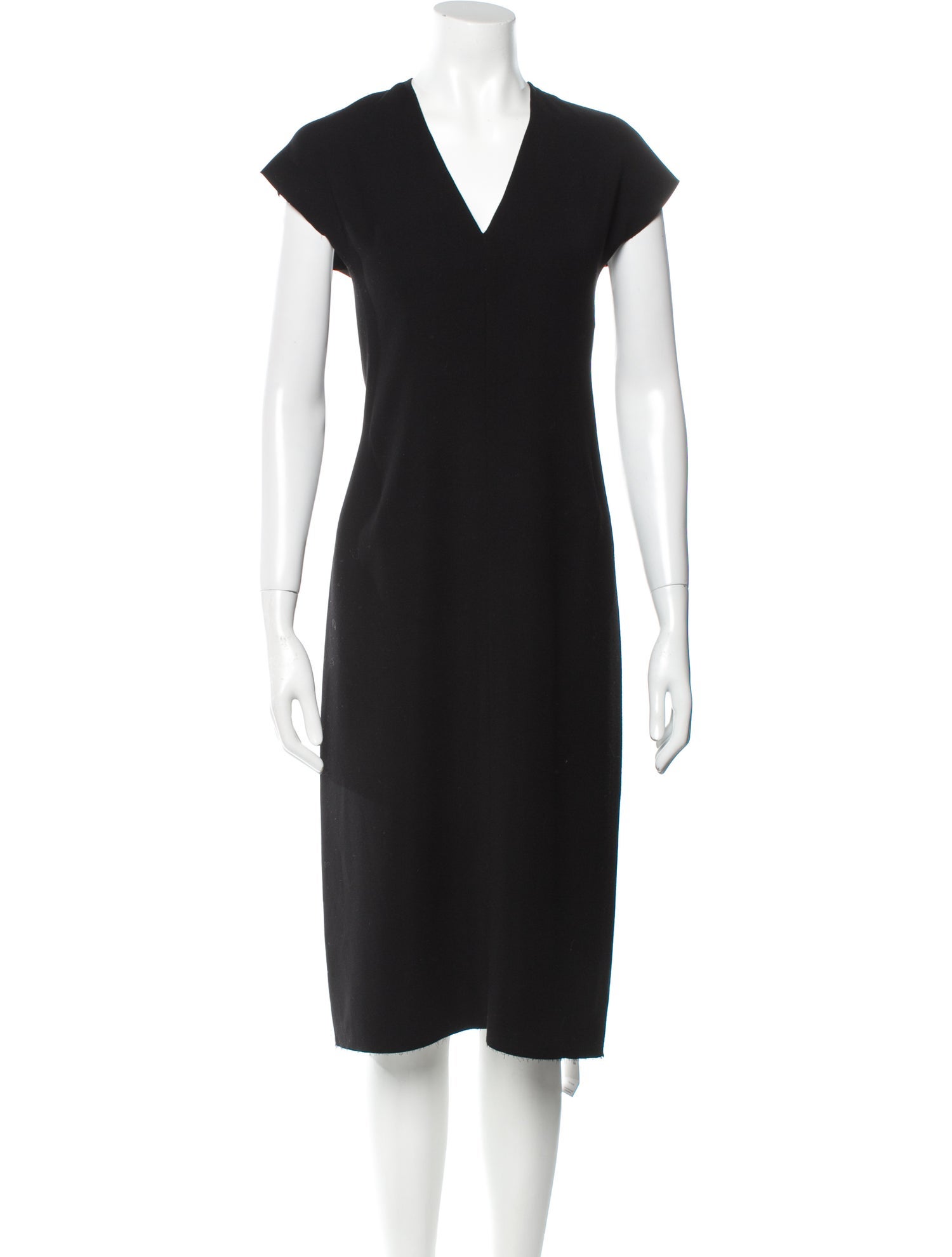 Vince V-Neck Midi Length Dress