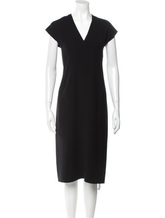 Vince V-Neck Midi Length Dress