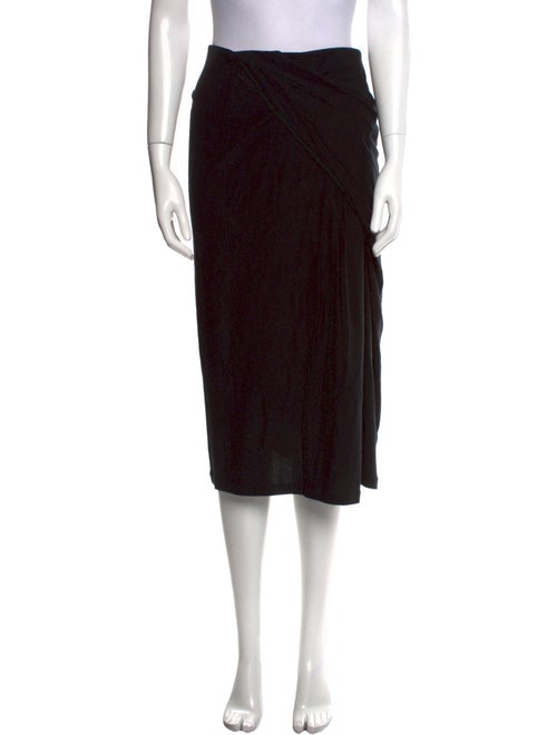 Vince Pleated Accents Knee-Length Skirt