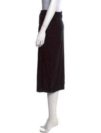 Vince Pleated Accents Knee-Length Skirt